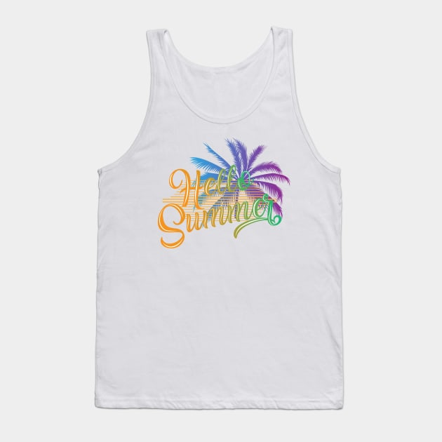 Hello Summer Tank Top by Photomisak72